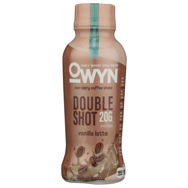 OWYN: Vanilla Latte Doubleshot Protein Coffee Shakes, 12 fo