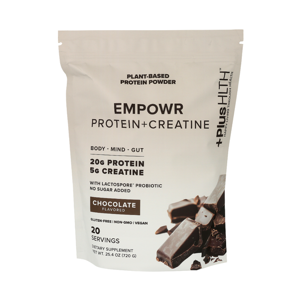 PLUSHLTH: Protein Plus Creatine Chocolate, 25.4 oz