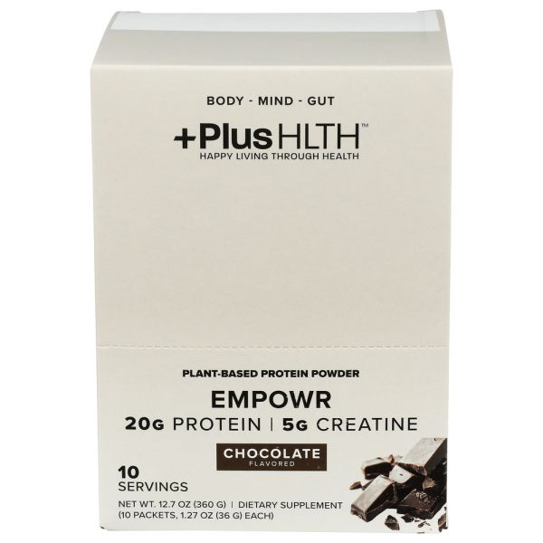 PLUSHLTH: Protein Plus Creatine Chocolate Packets, 12.7 oz
