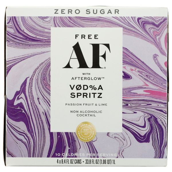 FREE AF: Non-Alcoholic Vodka Spritz 4Pk, 1 lt