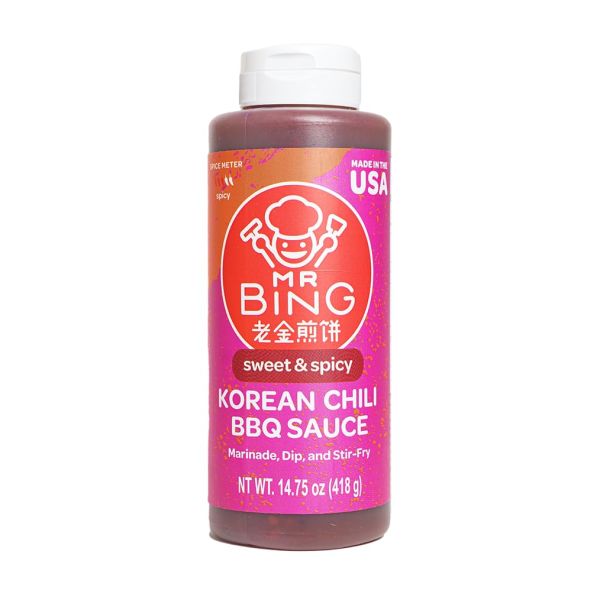 MR BING: Sweet and Spicy Korean Chili BBQ Sauce, 14.75oz