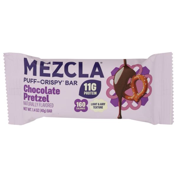 MEZCLA: Puff Crispy Bar Chocolate Pretzel, 1.4 oz