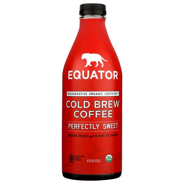 EQUATOR: Organic Perfectly Sweet Cold Brew Coffee, 42 fo
