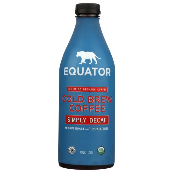 EQUATOR: Organic Simply Decaf Cold Brew Coffee, 42 fo