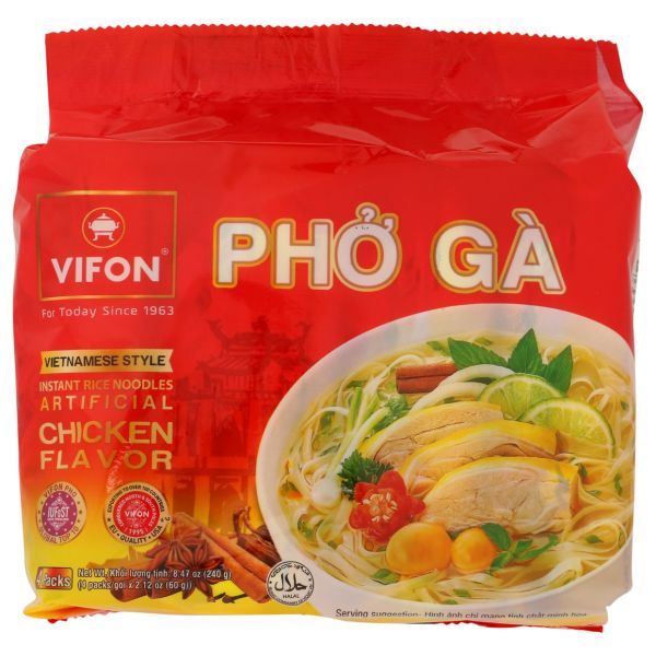 VIFON: Pho Ga Chicken Noodles 4pack, 8.47 oz