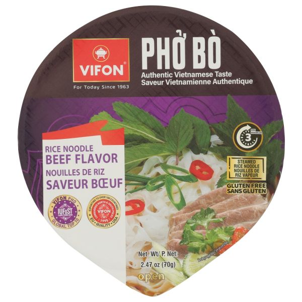 VIFON: Pho Bo Beef Noodle Bowl, 2.47 oz