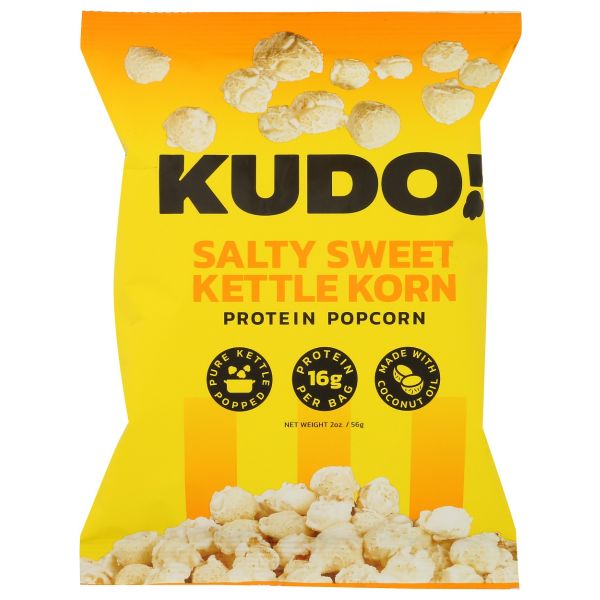 KUDO: Salty Sweet Kettle Korn Protein Popcorn, 2 oz