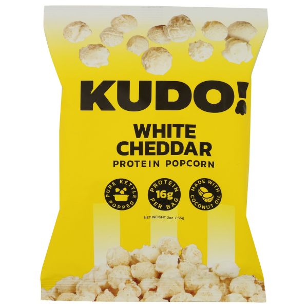 KUDO: White Cheddar Protein Popcorn, 2 oz