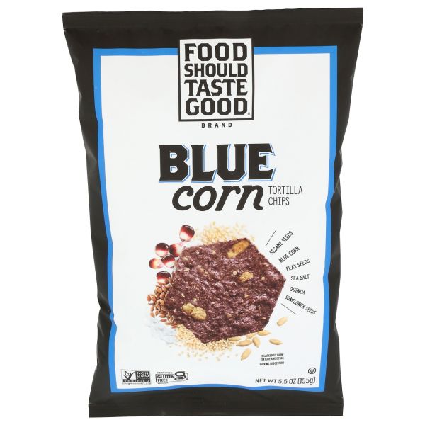 FOOD SHOULD TASTE GOOD: Blue Corn Tortilla Chips, 5.5 oz