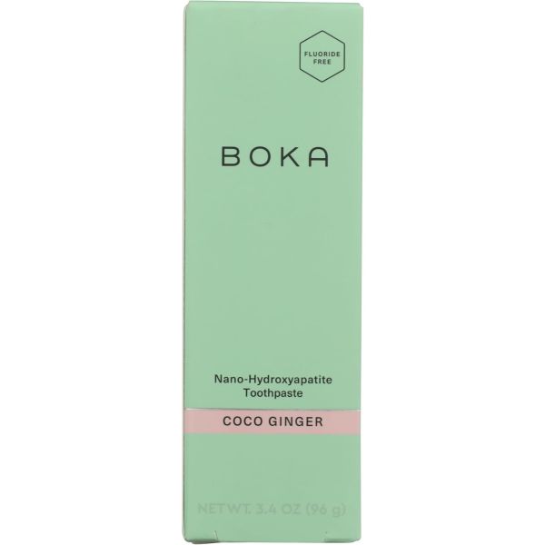 BOKA: Coco Ginger Nano-Hydroxyapatite Toothpaste, 3.4 oz