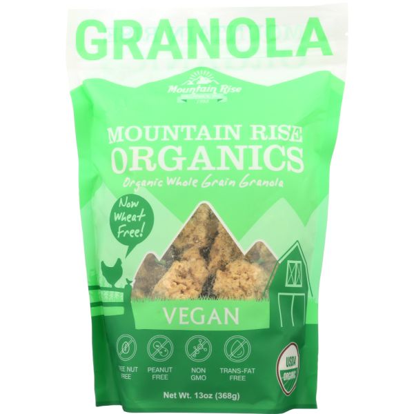 MOUNTAIN RISE ORGANIC GRANOLA: Organic Vegan Granola, 13 oz