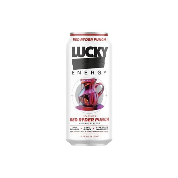 LUCKY ENERGY: Red Ryder Punch Energy Drink, 16 fo