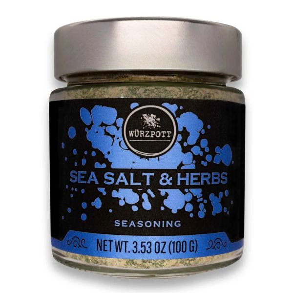 WURZPOTT: Sea Salt and Herbs Seasoning, 3.53 oz