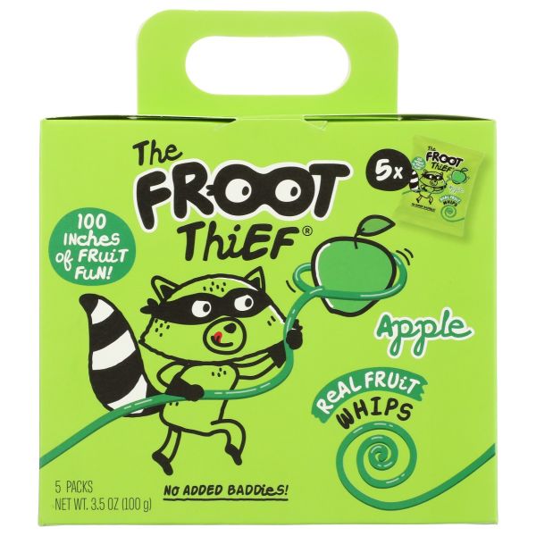 THE FROOT THIEF: Apple Real Fruit Whiffs 5Pk, 3.5 oz