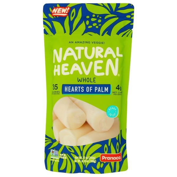 NATURAL HEAVEN: Whole Hearts of Palm, 12 oz