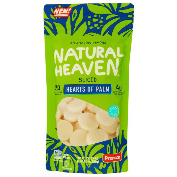 NATURAL HEAVEN: Sliced Hearts of Palm, 12 oz