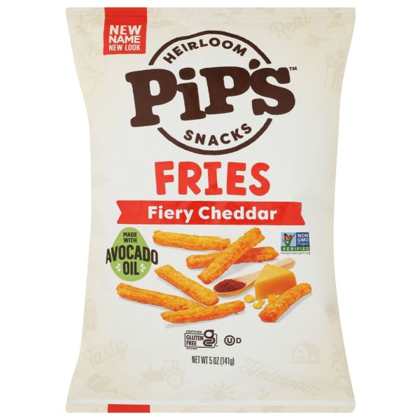 PIPS: Fiery Cheddar Fries, 5 oz