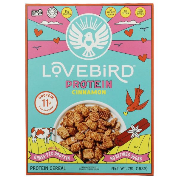 LOVEBIRD: Organic Cinnamon Protein Cereal, 7 oz