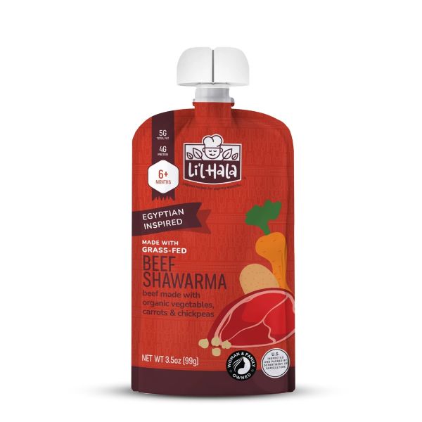 LI'L HALA FOODS: Beef Shawarma Baby Puree, 3.5 oz