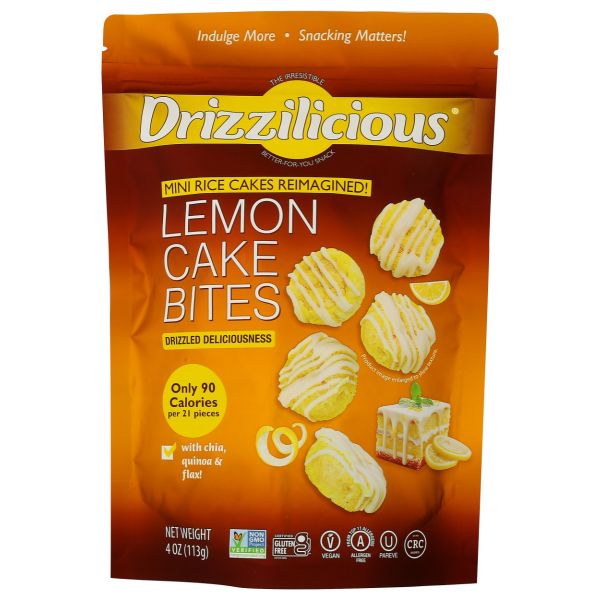 DRIZZILICIOUS:  Mini Rice Cakes Lemon Cake Bites, 4 oz