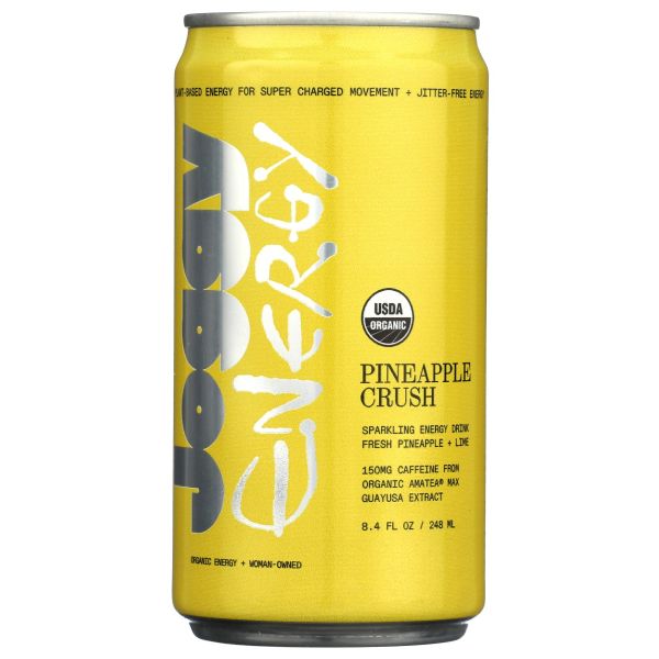JOGGY: Pineapple Crush Energy Beverage, 8.4 fo