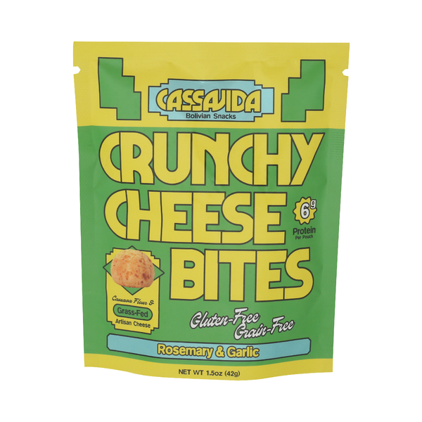 CASSAVIDA: Rosemary Garlic Crunchy Cheese Bites, 1.5 oz