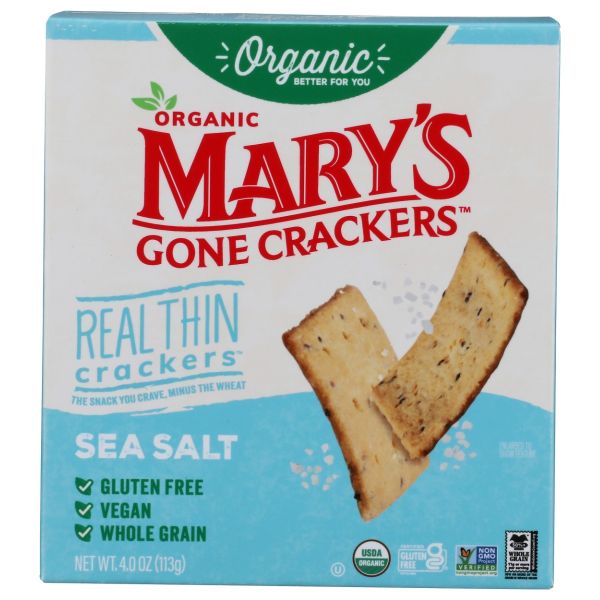 MARYS GONE CRACKERS: Organic Sea Salt Real Thin Crackers, 4 oz