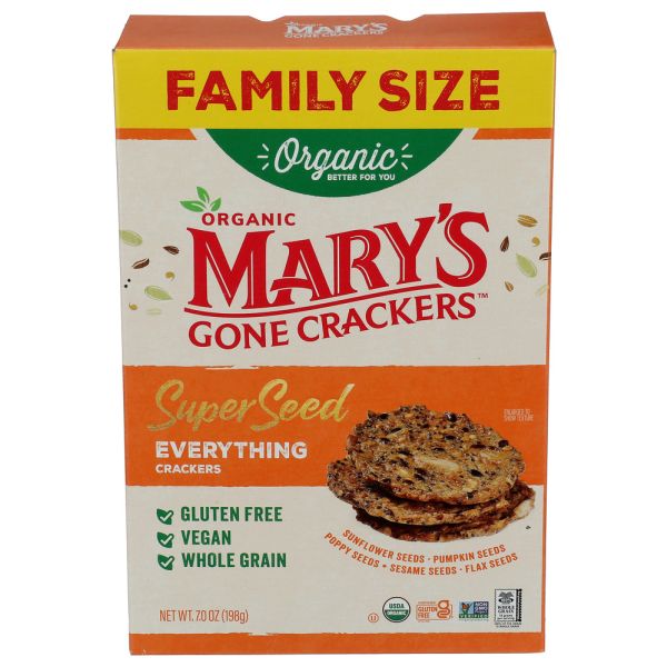 MARYS GONE CRACKERS: Super Seed Everything Crackers, 7 oz