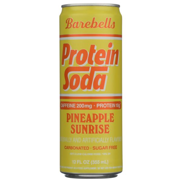 BAREBELLS: Pineapple Sunrise Energy Beverage, 12 fo