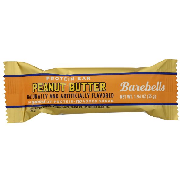 BAREBELLS: Peanut Butter Protein Bar, 1.94 oz