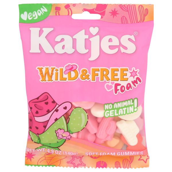 KATJES: Wild And Free Foam Gummies, 4.9 oz
