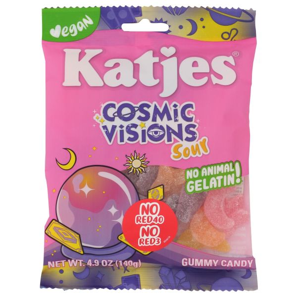 KATJES: Cosmic Visions Sour Gummies, 4.9 oz