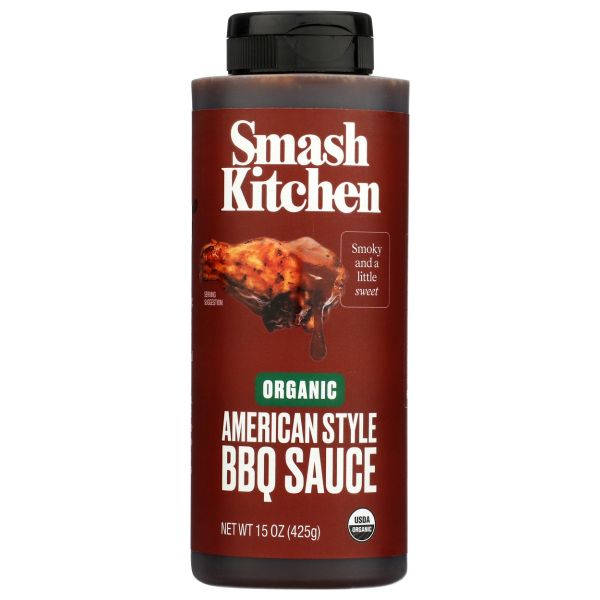 SMASH KITCHEN: Organic American Style Bbq Sauce, 15 oz