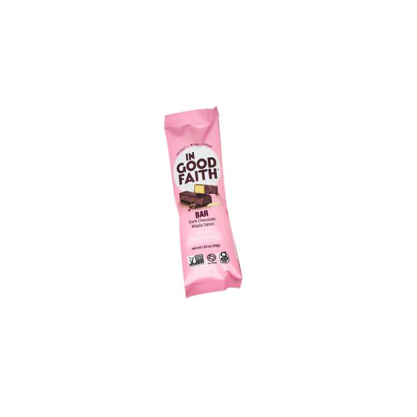 IN GOOD FAITH: Dark Chocolate Maple Tahini Bar, 1.35 oz