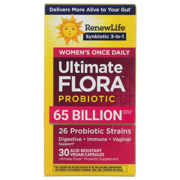 RENEW LIFE: Ultimate Flora Women's Once Daily Probiotic 65 Billion, 30 vc