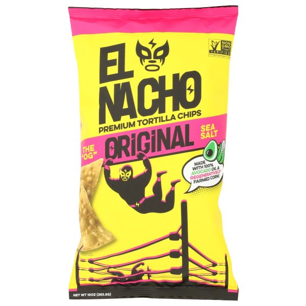 EL NACHO: Original Sea Salt Tortilla Chips, 10 oz