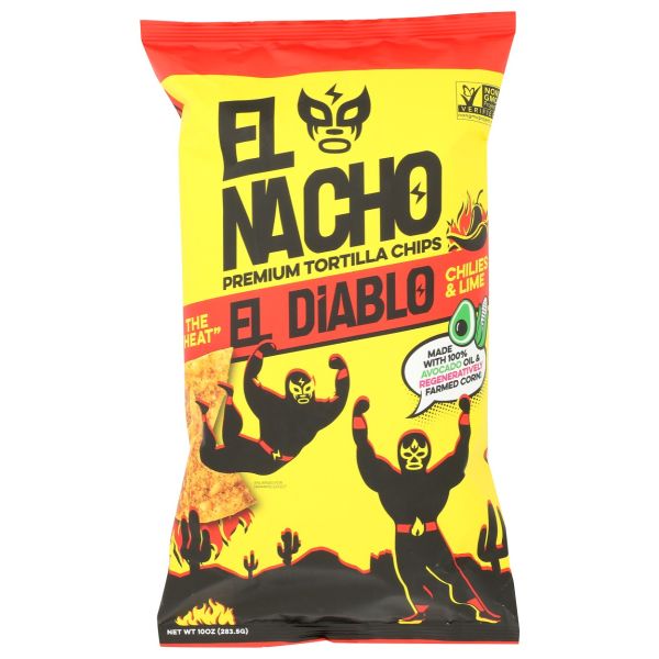 EL NACHO: El Diablo Tortilla Chips, 10 oz