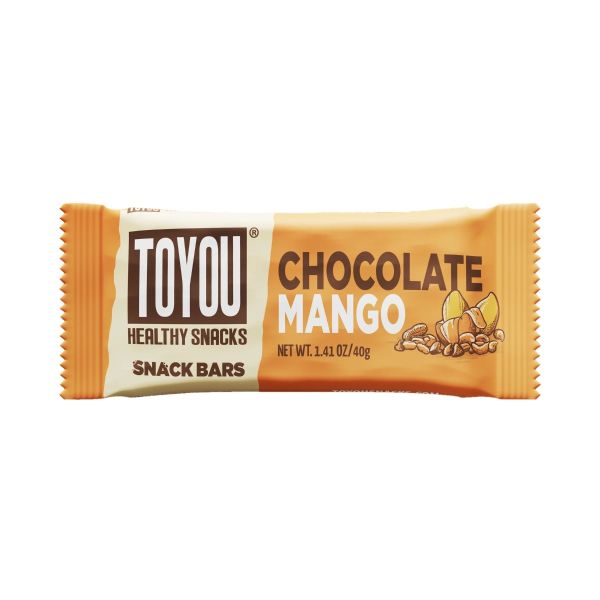 TOYOU SNACKS: Chocolate Mango Snack Bar, 1.41 oz