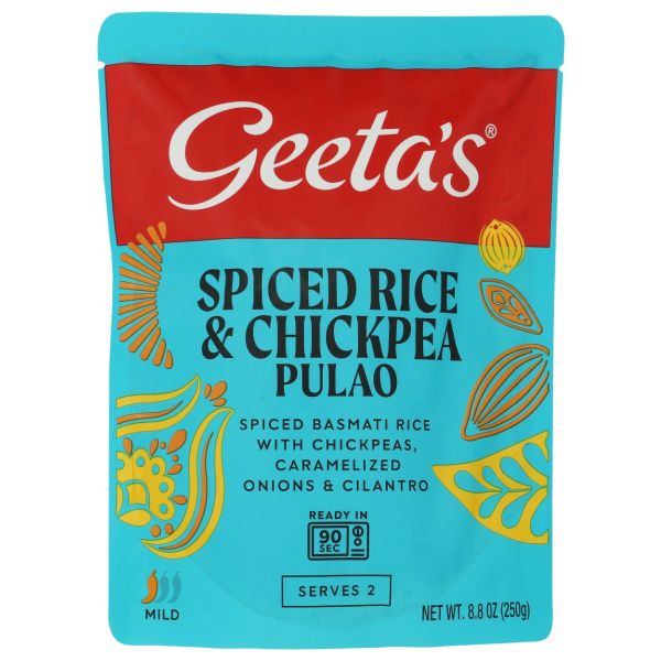 GEETA'S: Spiced Rice and Chickpea Pulao Dish, 8.8 oz