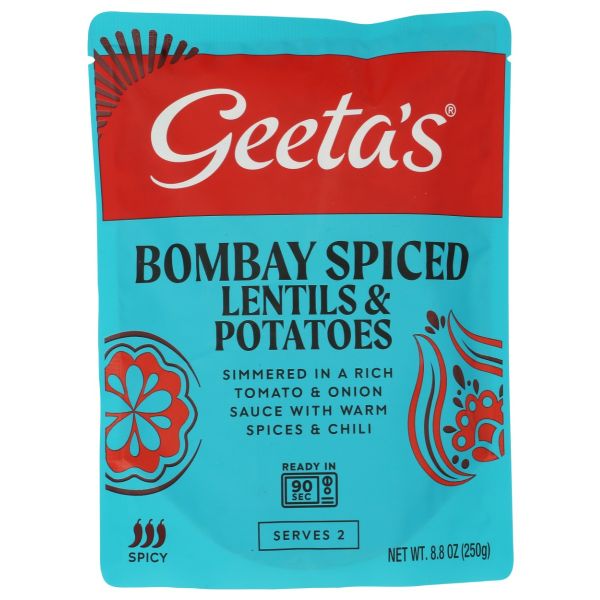 GEETA'S: Bombay Spiced Lentils and Potatoes, 8.8 oz