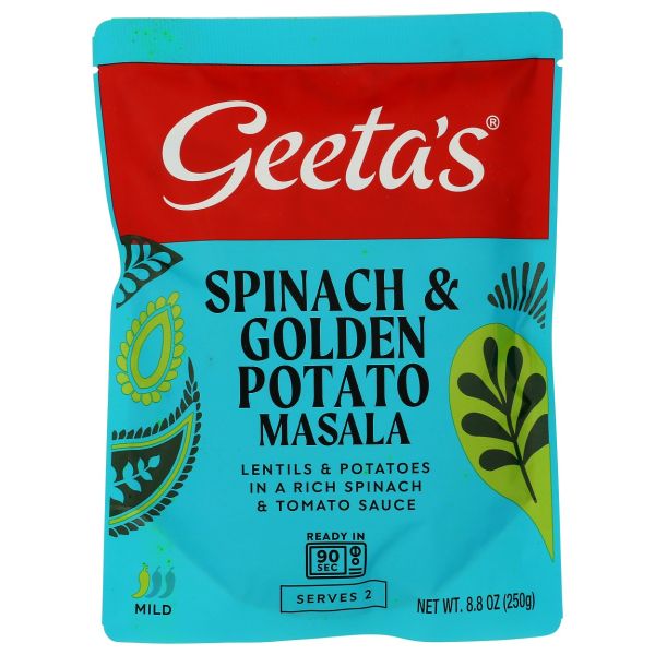 GEETA'S: Spinach and Golden Potato Masala, 8.8 oz