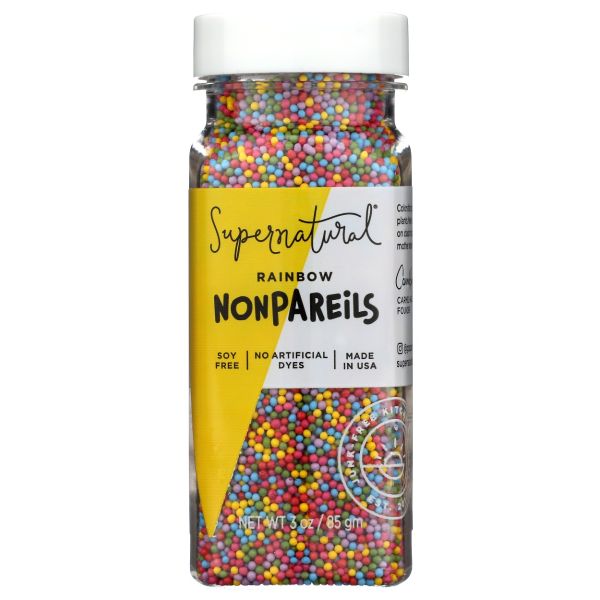 SUPERNATURAL: Rainbow Nonpareils Sprinkles, 3 oz