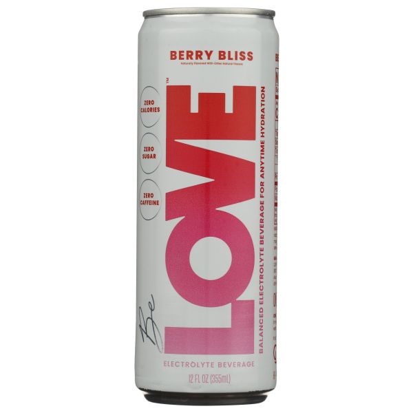 BE LOVE: Berry Bliss Electrolyte Drink, 12 fo