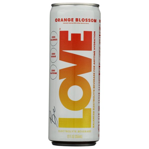 BE LOVE: Orange Blossom Electrolyte Drink, 12 fo