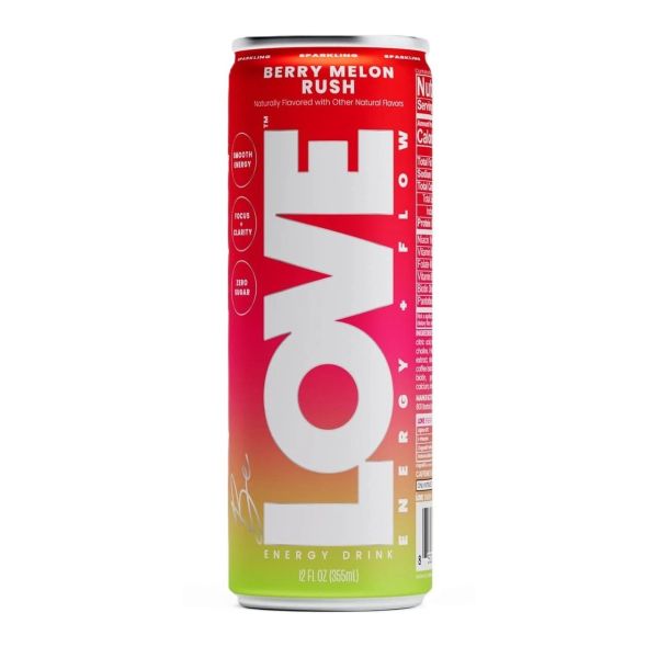 BE LOVE: Berry Melon Rush Energy Drink, 12 fo