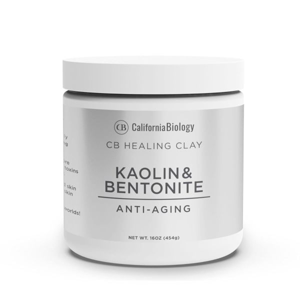 CALIFORNIA BIOLOGY: Kaolin and Bentonite Anti-Aging Facial Clay, 16 oz