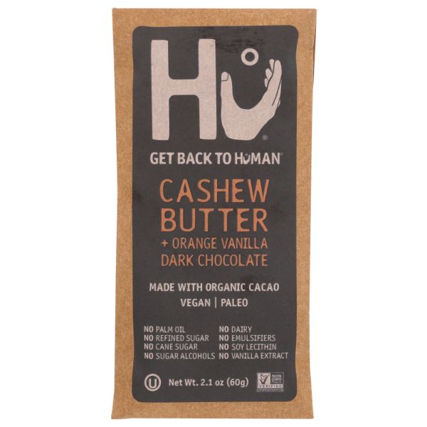 HU: Dark Chocolate Cashew Butter Orange Vanilla Bar, 2.1 oz