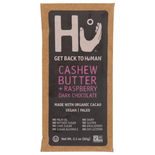 HU: Dark Chocolate Cashew Butter Raspberry Bar, 2.1 oz