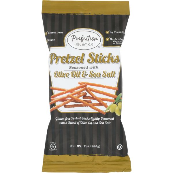PRETZEL PERFECTION: Olive Oil & Sea Salt Pretzel Sticks, 7 oz