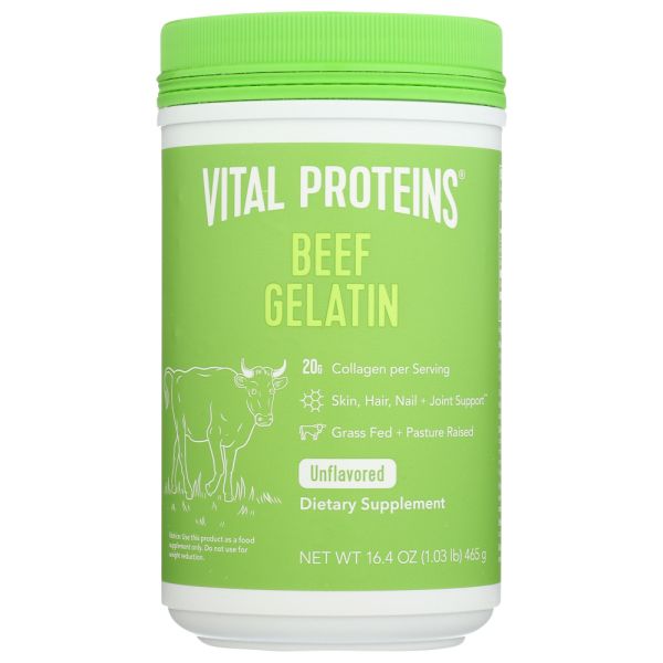 VITAL PROTEINS: Beef Gelatin Powder, 16.4 oz